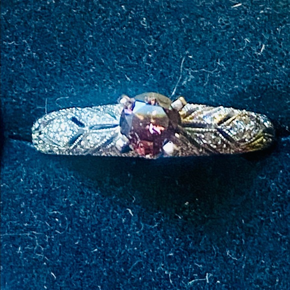 XX SOLD XX NWOT AIG 1.03 CTW CERTIFIED  PURPLE PINK. IN A BEAUTIFUL SETTING. - Picture 3 of 15